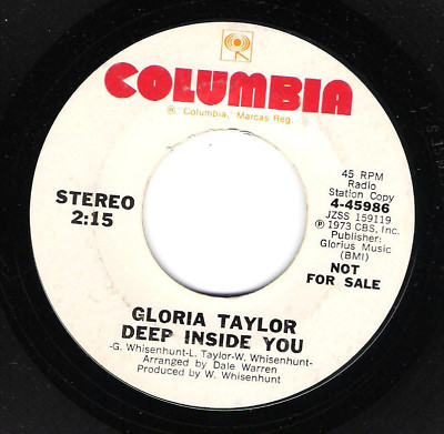 Gloria Taylor – Deep Inside You (1973, Vinyl) - Discogs