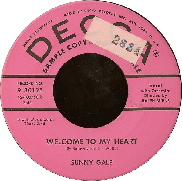 descargar álbum Sunny Gale - Hot Dog That Made Him Mad Welcome To My Heart