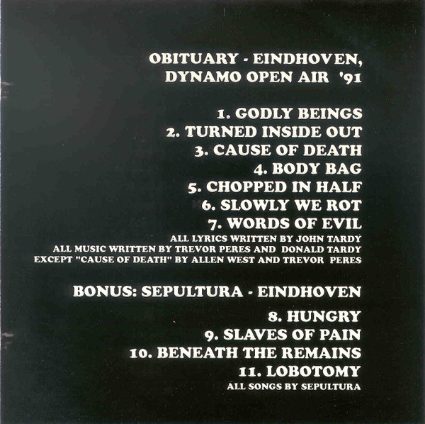lataa albumi Obituary Sepultura - Godly Beings
