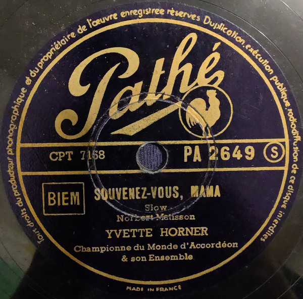 last ned album Yvette Horner - La Danse Du Sabre Souvenez Vous Mama