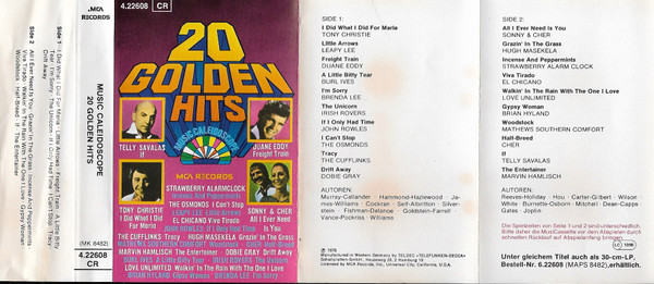 Album herunterladen Various - Music Caleidoscope 20 Golden Hits