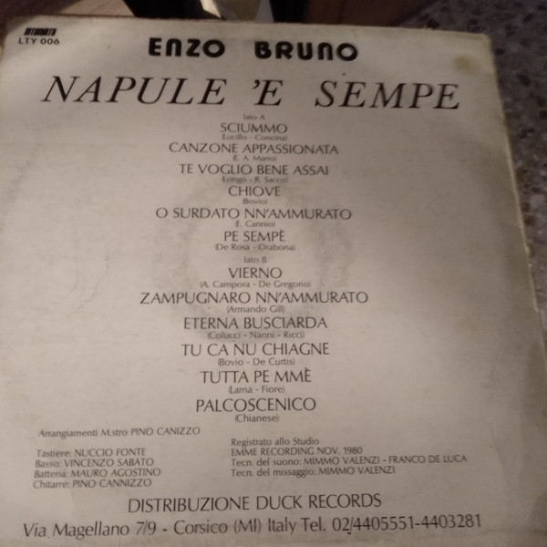 lataa albumi Enzo Bruno - Napule E Sempe