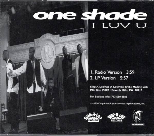 One Shade – I Luv U (1996, CD) - Discogs