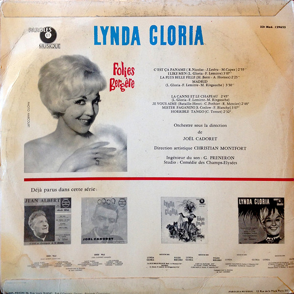 télécharger l'album Lynda Gloria - Folies Bergères