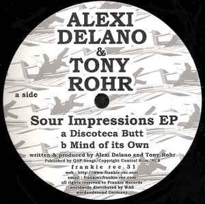 Alexi Delano - Sour Impressions EP album cover