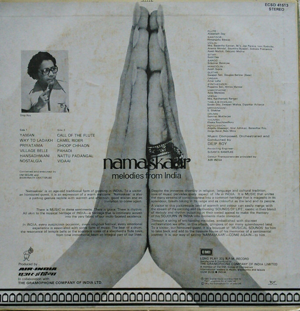 lataa albumi Dilip Roy - Namaskaar Melodies From India