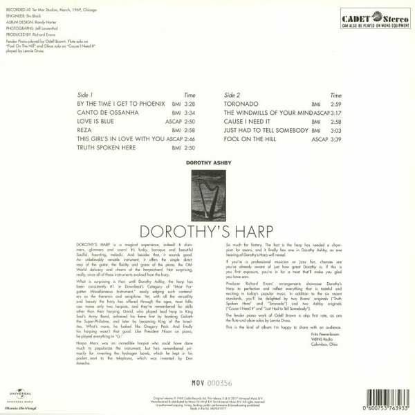 Album herunterladen Dorothy Ashby - Dorothys Harp