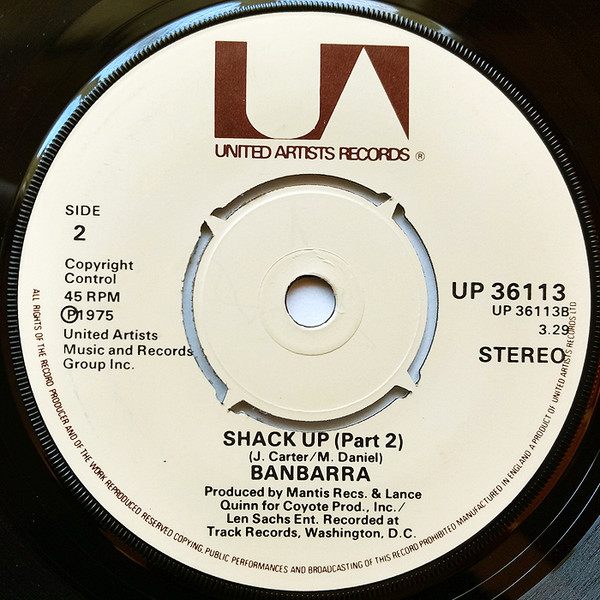 Banbarra - Shack Up | United Artists Records (UP 36113) - 2