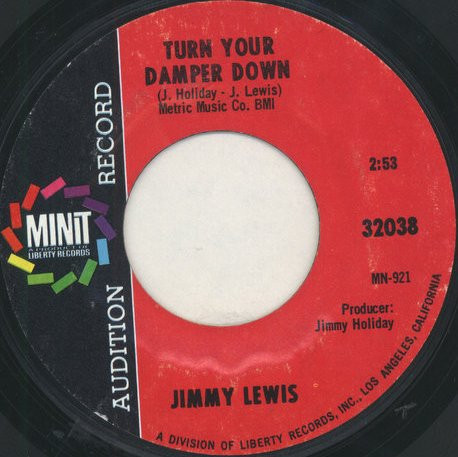 Jimmy Lewis – Turn Your Damper Down / Where Is My Baby