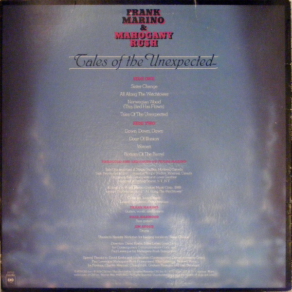 Frank Marino & Mahogany Rush - Tales Of The Unexpected | Columbia (JC 35753) - 2