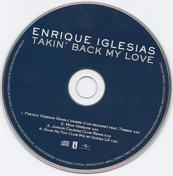 ladda ner album Enrique Iglesias - Takin Back My Love