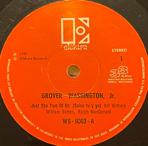 Grover Washington – Just The Two Of Us (1980, Vinyl) - Discogs