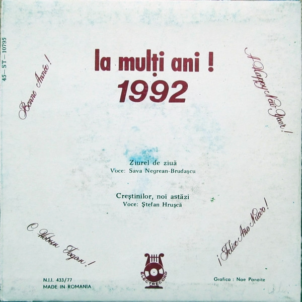 last ned album Various - La Mulți Ani 1992