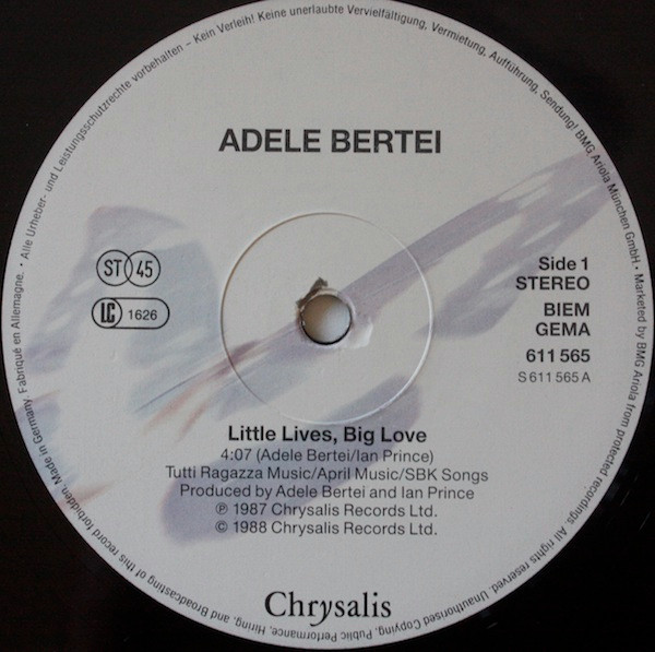last ned album Adele Bertei - Little Lives Big Love