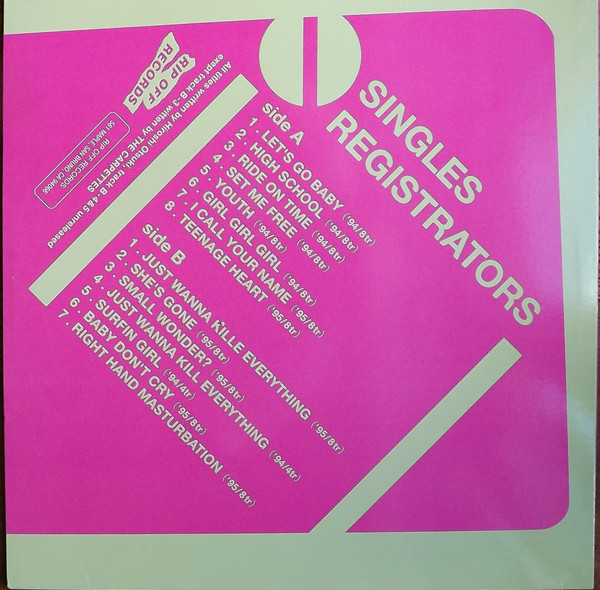 Registrators – Singles (2000, Vinyl) - Discogs