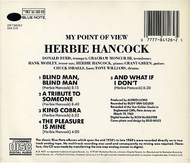Herbie Hancock - My Point Of View | Releases | Discogs