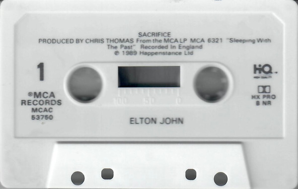 Elton John – Sacrifice (1989, Cassette) - Discogs