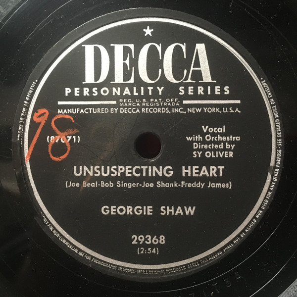 Georgie Shaw - Unsuspecting Heart / House Of Flowers | Releases