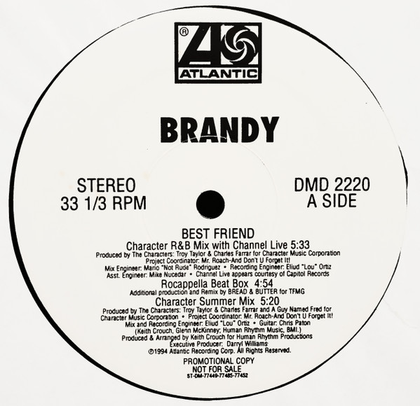 Brandy – Best Friend (1994, Vinyl) - Discogs