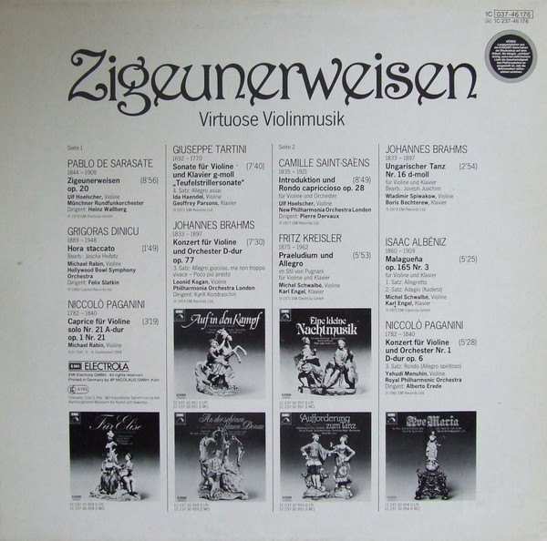 baixar álbum Various - Zigeunerweisen Virtuose Violinmusik