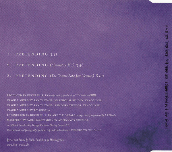 HIM – Pretending (2001, Cardsleeve, CD) - Discogs