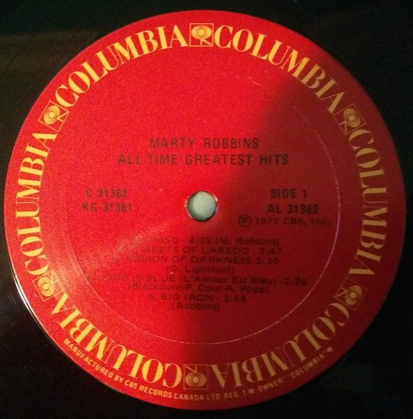 Marty Robbins - Marty Robbins' All-Time Greatest Hits | Columbia (KG 31361) - 3