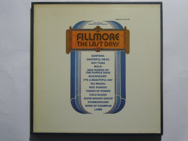 Various - Fillmore - The Last Days | Releases | Discogs