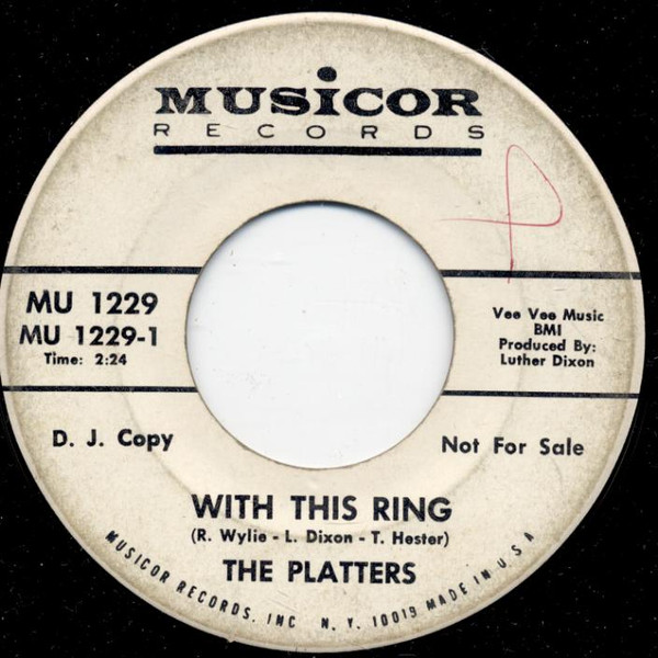 The Platters – With This Ring (1967, Vinyl) - Discogs