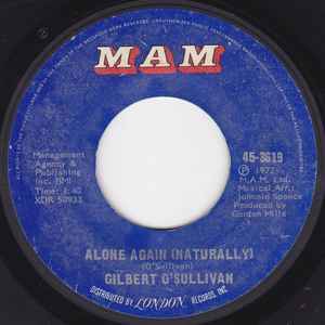 Gilbert O'Sullivan 45 RPM Save It / Alone Again (Naturally)