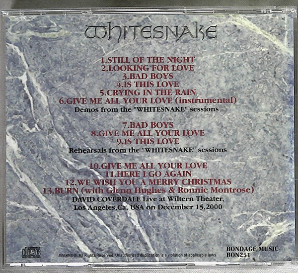ladda ner album Whitesnake - 1987 Working Versions