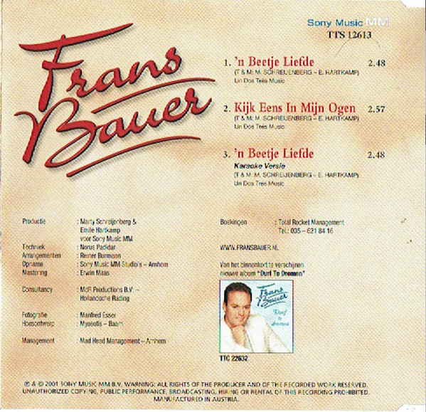 lataa albumi Frans Bauer - n Beetje Liefde