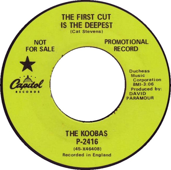 The Koobas – The First Cut Is The Deepest (1968, Vinyl) - Discogs