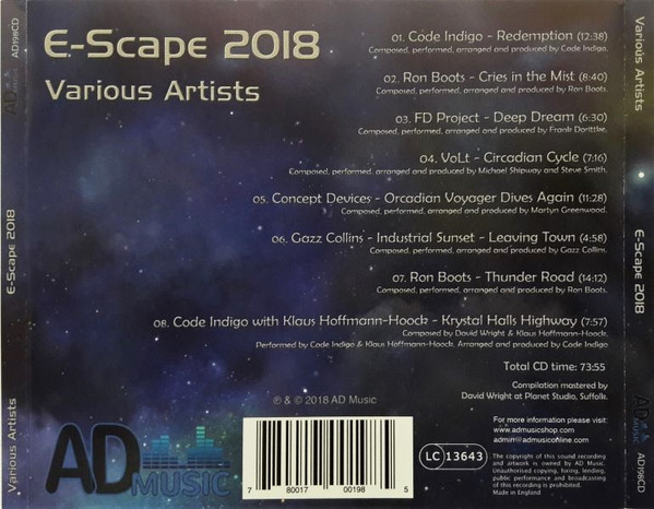 Album herunterladen Various - E Scape 2018