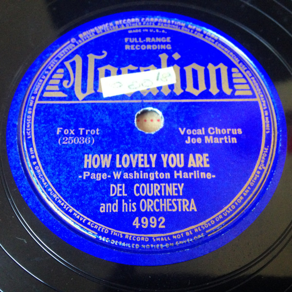 descargar álbum Del Courtney And His Orchestra - How Lovely You Are Over The Rainbow