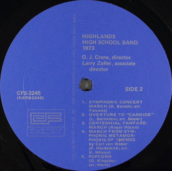 télécharger l'album Download Highlands High School Band - Highlands High School Music Department Presents The Symphonic Band album