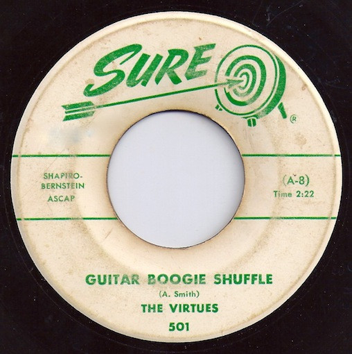 The Virtues – Guitar Boogie Shuffle / Guitar In Orbit (1959, Vinyl