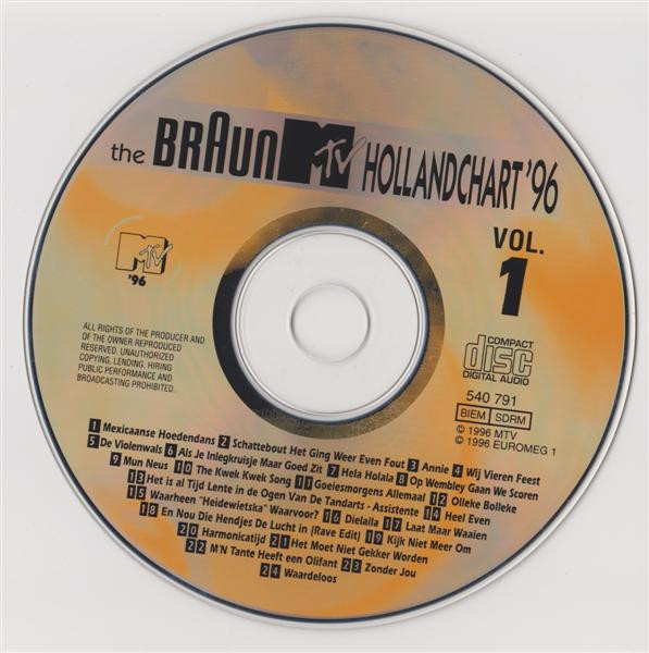 Album herunterladen Various - The Braun MTV Hollandchart 96 Volume 1