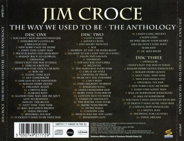 descargar álbum Jim Croce - The Way We Used To Be The Anthology