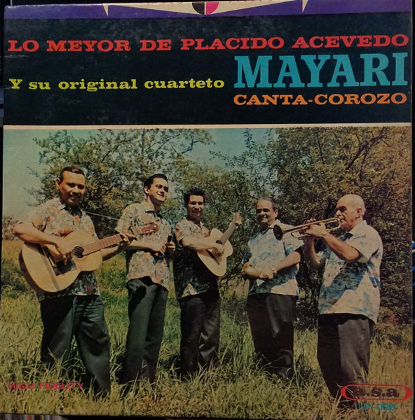 LP Cuarteto Mayari CUARTETO TABU TRIO MATAMOROR PLACIDO ACEVEDO
