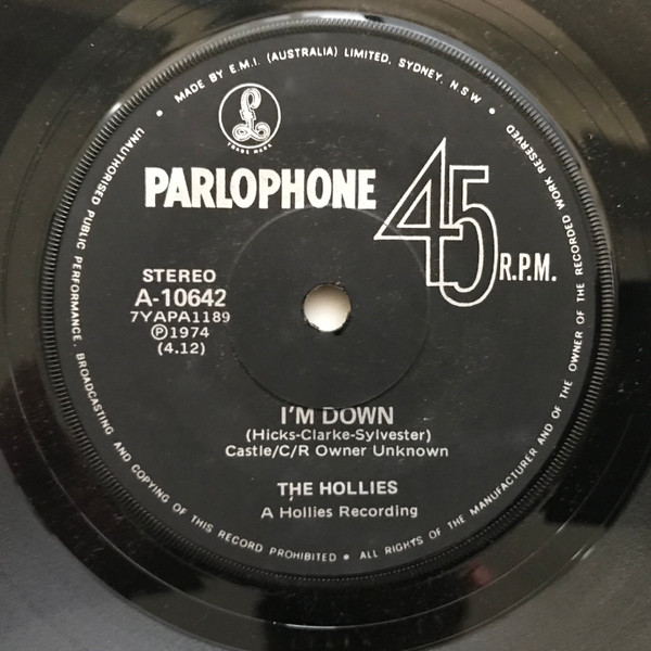 lataa albumi The Hollies - Im Down Goodbye Lady Hello
