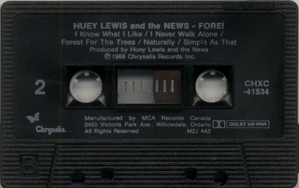 Huey Lewis And The News - Fore! | Chrysalis (CHXC-41534) - 4