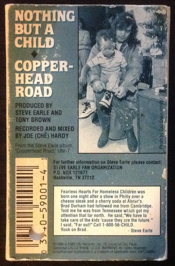 descargar álbum Steve Earle - Nothing But A Child Copperhead Road