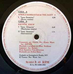 Afrika Bambaataa & The Jazzy 5 / The Kryptic Krew Featuring Tina B 