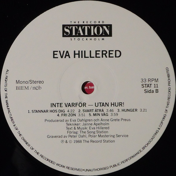 Album herunterladen Eva Hillered - Inte Varför Utan Hur