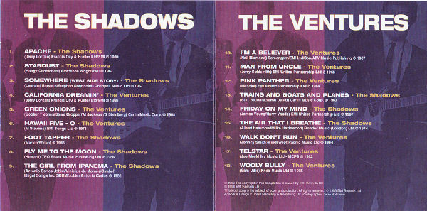 lataa albumi The Shadows The Ventures - The Shadows The Ventures Back 2 Back