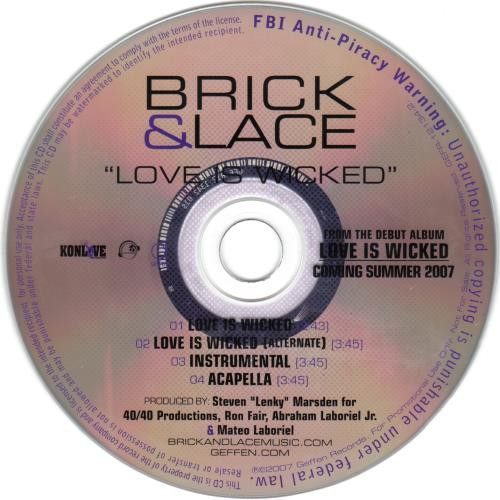 Brick & Lace - Love Is Wicked (Official Video) 