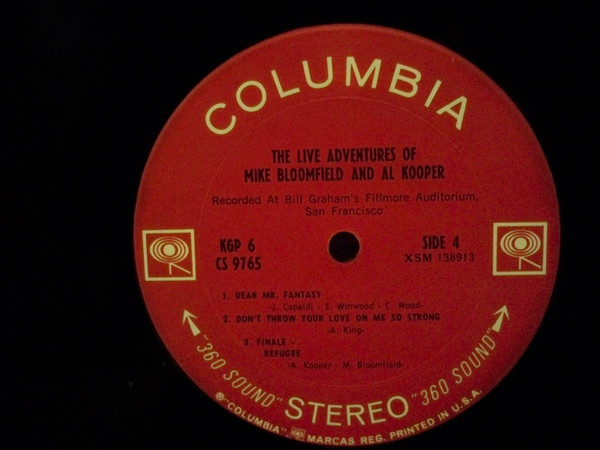 Mike Bloomfield And Al Kooper - The Live Adventures Of Mike Bloomfield And Al Kooper | Columbia (KGP 6) - 7