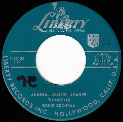 Eddie Cochran - Jeannie Jeannie Jeannie / Pocketful Of Hearts