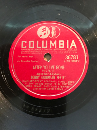 Benny Goodman Sextet / Benny Goodman Trio – After You've Gone