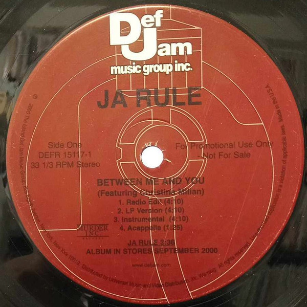 Ja Rule – Between Me And You (2000, Vinyl) - Discogs